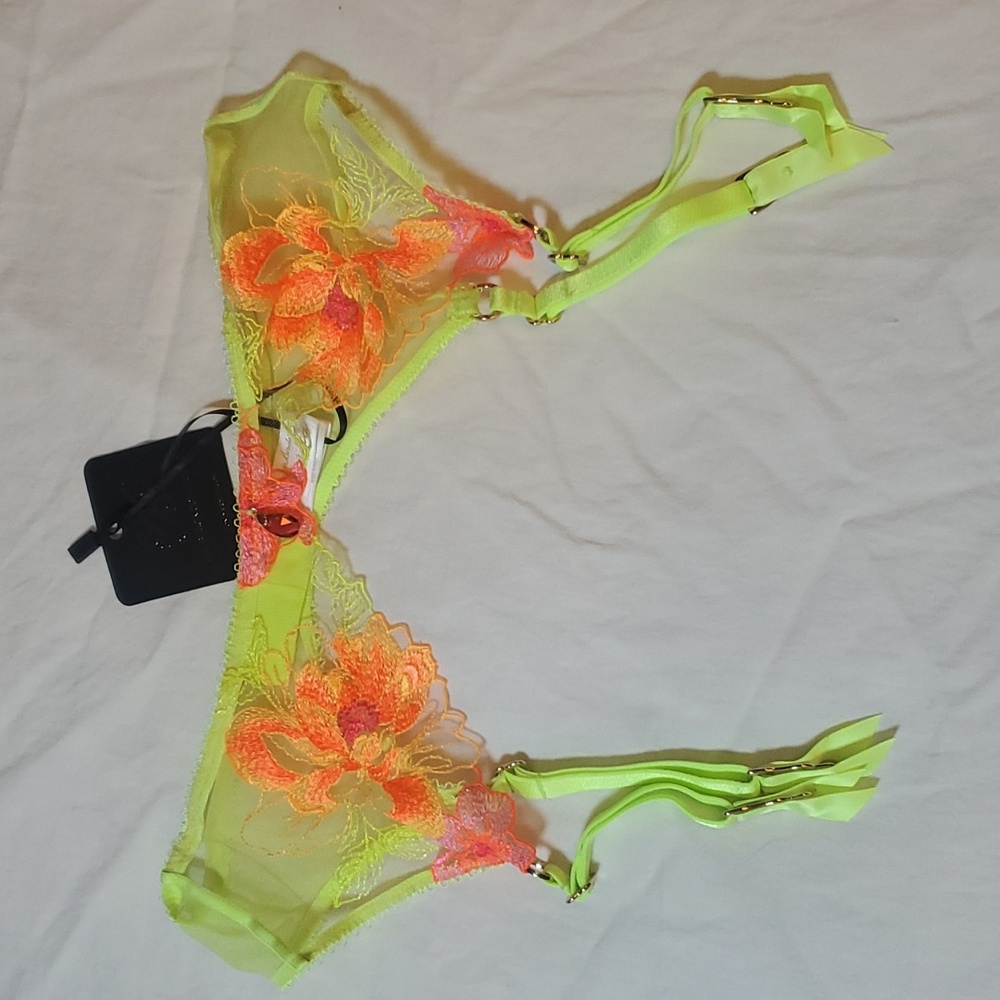 Christine sz Large Neon Lime Suspender